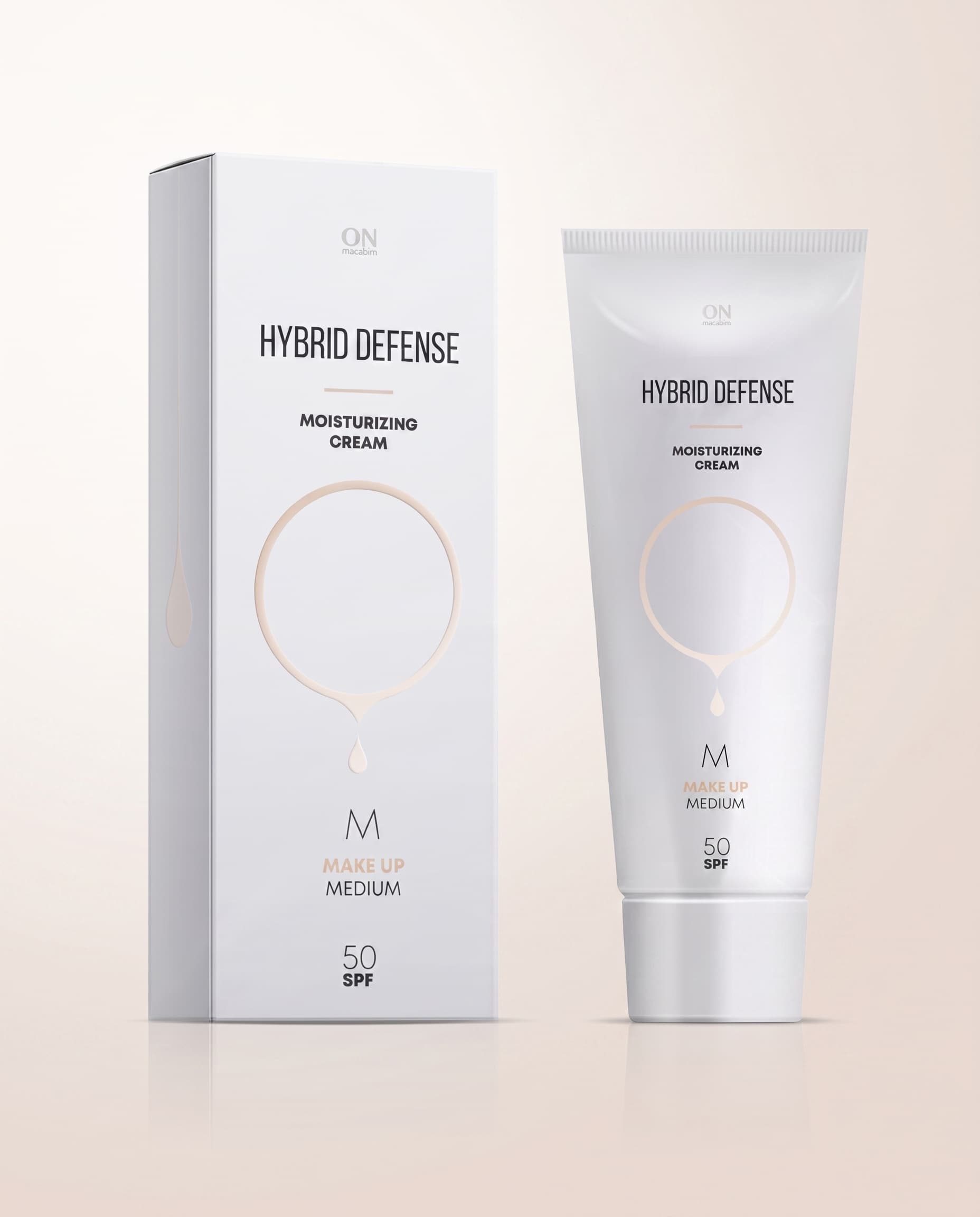 Защитный гибрид-крем c тонир. эффектом Make Up Medium SPF-50